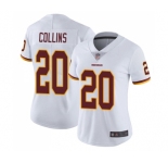 Women's Washington Redskins #20 Landon Collins White Vapor Untouchable Limited Player Football Jersey