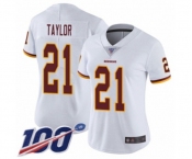 Women's Washington Redskins #21 Sean Taylor White Vapor Untouchable Limited Player 100th Season Football Jersey