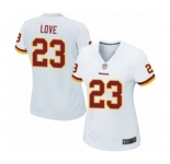 Women's Washington Redskins #23 Bryce Love Game White Football Jersey