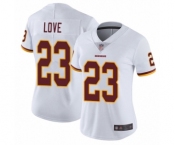 Women's Washington Redskins #23 Bryce Love White Vapor Untouchable Limited Player Football Jersey