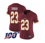 Women's Washington Redskins #23 Quinton DuBasketballr Burgundy Red Team Color Vapor Untouchable Limited Player 100th Season Football Jersey