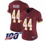 Women's Washington Redskins #44 John Riggins Burgundy Red Team Color Vapor Untouchable Limited Player 100th Season Football Jersey