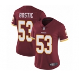 Women's Washington Redskins #53 Jon Bostic Burgundy Red Team Color Vapor Untouchable Limited Player Football Jersey