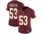Women's Washington Redskins #53 Jon Bostic Burgundy Red Team Color Vapor Untouchable Limited Player Football Jersey