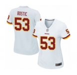 Women's Washington Redskins #53 Jon Bostic Game White Football Jersey