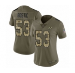 Women's Washington Redskins #53 Jon Bostic Limited Olive Camo 2017 Salute to Service Football Jersey
