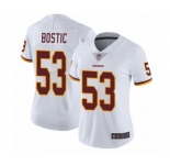 Women's Washington Redskins #53 Jon Bostic White Vapor Untouchable Limited Player Football Jersey