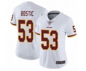 Women's Washington Redskins #53 Jon Bostic White Vapor Untouchable Limited Player Football Jersey