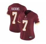 Women's Washington Redskins #7 Dwayne Haskins Burgundy Red Team Color Vapor Untouchable Limited Player Football Jersey