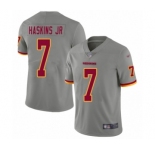 Women's Washington Redskins #7 Dwayne Haskins Limited Gray Inverted Legend Football Jerseys