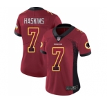 Women's Washington Redskins #7 Dwayne Haskins Limited Red Rush Drift Fashion Football Jersey