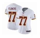 Women's Washington Redskins #77 Ereck Flowers White Vapor Untouchable Limited Player Football Jersey
