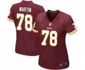 Women's Washington Redskins #78 Wes Martin Game Burgundy Red Team Color Football Jersey