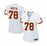 Women's Washington Redskins #78 Wes Martin Game White Football Jersey