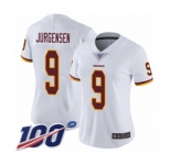 Women's Washington Redskins #9 Sonny Jurgensen White Vapor Untouchable Limited Player 100th Season Football Jersey