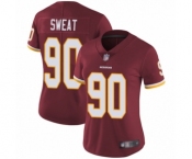 Women's Washington Redskins #90 Montez Sweat Burgundy Red Team Color Vapor Untouchable Limited Player Football Jersey