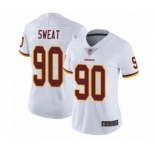 Women's Washington Redskins #90 Montez Sweat White Vapor Untouchable Limited Player Football Jersey