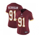 Women's Washington Redskins #91 Ryan Kerrigan Burgundy Red Team Color Vapor Untouchable Limited Player Football Jersey