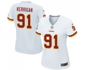 Women's Washington Redskins #91 Ryan Kerrigan Game White Football Jersey