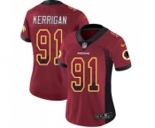 Women's Washington Redskins #91 Ryan Kerrigan Limited Red Rush Drift Fashion Football Jersey