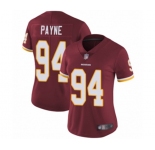 Women's Washington Redskins #94 Da'Ron Payne Burgundy Red Team Color Vapor Untouchable Limited Player Football Jersey