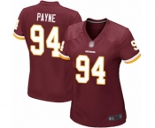 Women's Washington Redskins #94 Da'Ron Payne Game Burgundy Red Team Color Football Jersey