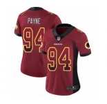 Women's Washington Redskins #94 Da'Ron Payne Limited Red Rush Drift Fashion Football Jersey