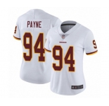Women's Washington Redskins #94 Da'Ron Payne White Vapor Untouchable Limited Player Football Jersey