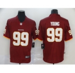 Women's Washington Redskins #99 Chase Young Red Team Color Vapor Untouchable Limited Player Football Jersey