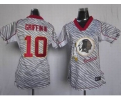 nike women nfl jerseys washington redskins #10 griffiniii [fem fan zebra]