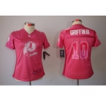 nike women nfl jerseys washington redskins #10 griffiniii pink[2012 fem fan]