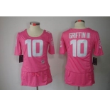 nike women nfl jerseys washington redskins #10 griffiniii pink[breast cancer awareness]