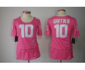 nike women nfl jerseys washington redskins #10 griffiniii pink[breast cancer awareness]