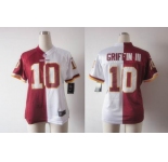 nike women nfl jerseys washington redskins #10 griffiniii white-red[Elite split]