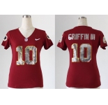 nike women nfl jerseys washington redskins #10 robert griffin iii red[刺绣亮片]