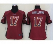 nike women nfl jerseys washington redskins #17 d.williams burgundy red[Elite drift fashion]