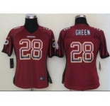 nike women nfl jerseys washington redskins #28 green burgundy red[nike drift fashion]