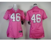 nike women nfl jerseys washington redskins #46 morris pink[2012 nike love]