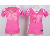 nike women nfl jerseys washington redskins #46 morris pink[fashion Rhinestone sequins]