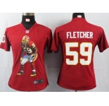 nike women nfl jerseys washington redskins #59 fletcher red[portrait fashion]