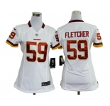 nike women nfl jerseys washington redskins #59 fletcher white[nike]