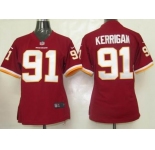 nike women nfl jerseys washington redskins #91 kerrigan red[nike]