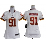 nike women nfl jerseys washington redskins #91 kerrigan white[nike]