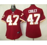 nike women nfl washington redskins #47 cooley red[nike]