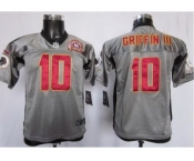 Nike Youth Washington Redskins #10 Robert Griffin III Grey 80th Patch[Nike Shadow]