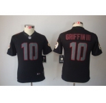 Nike Youth Washington Redskins #10 Robert Griffin III black jerseys[Impact Limited]
