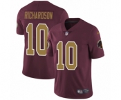 Youth Nike Washington Redskins #10 Paul Richardson Burgundy Red Gold Number Alternate 80TH Anniversary Vapor Untouchable Elite Player NFL Jersey
