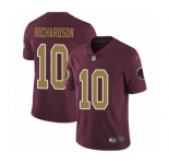 Youth Nike Washington Redskins #10 Paul Richardson Burgundy Red Gold Number Alternate 80TH Anniversary Vapor Untouchable Limited Player NFL Jersey