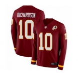 Youth Nike Washington Redskins #10 Paul Richardson Limited Burgundy Therma Long Sleeve NFL Jersey