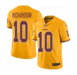 Youth Nike Washington Redskins #10 Paul Richardson Limited Gold Rush Vapor Untouchable NFL Jersey